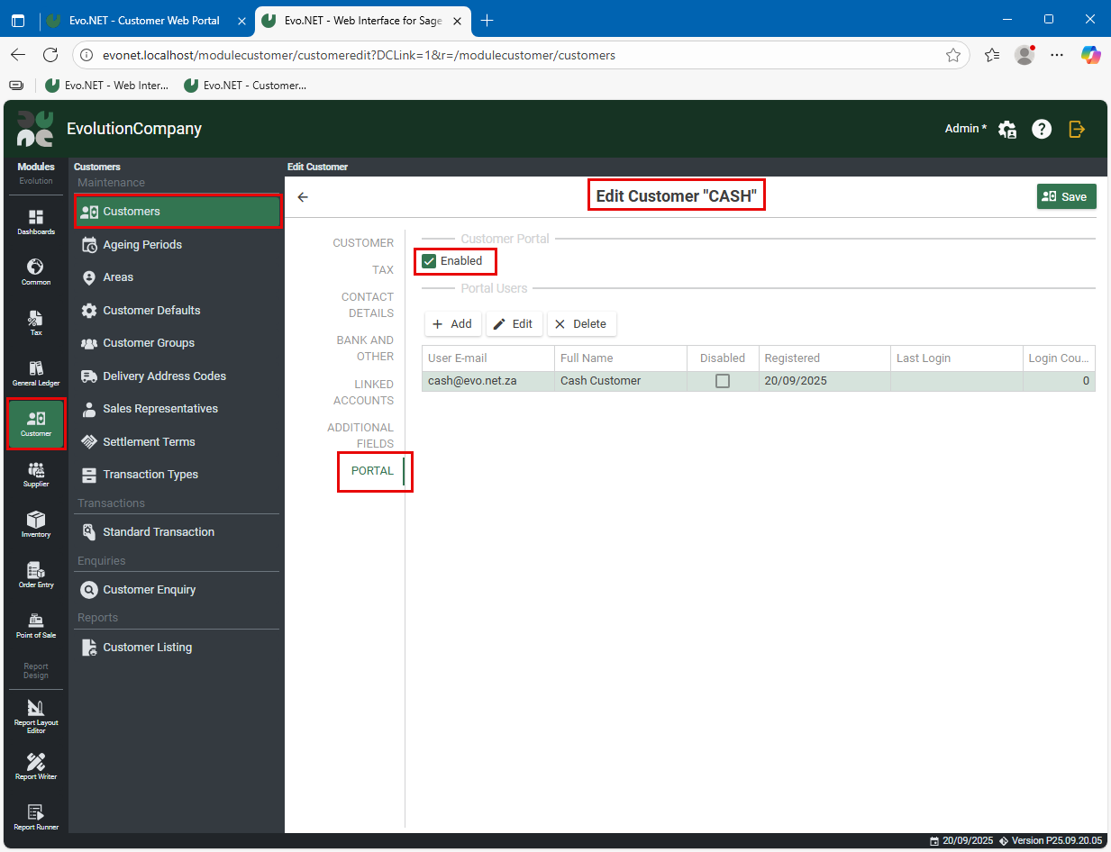Customer Portal Users