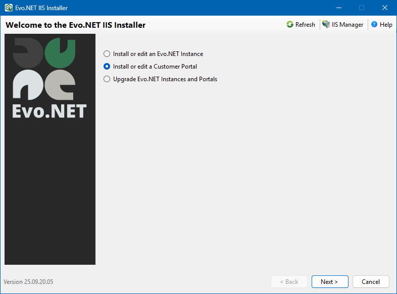 Installer Portal Option