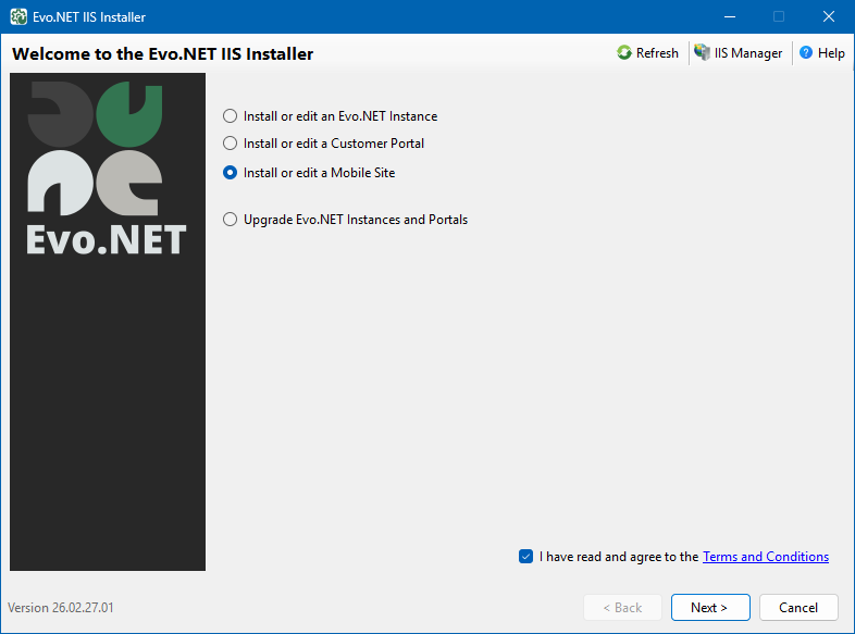 Installer Mobile Option