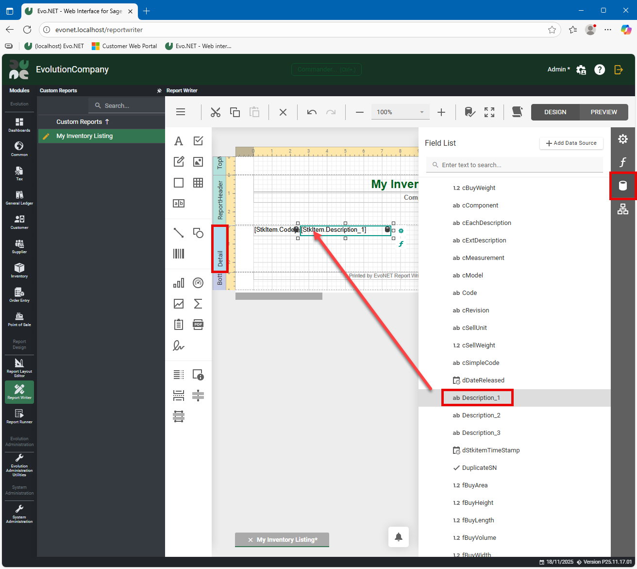 Stock Item Listing Report (09)