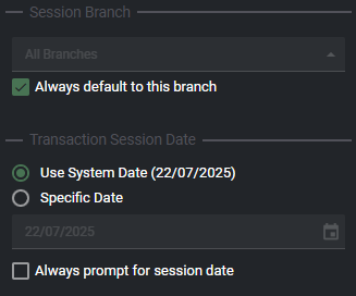 Session Settings